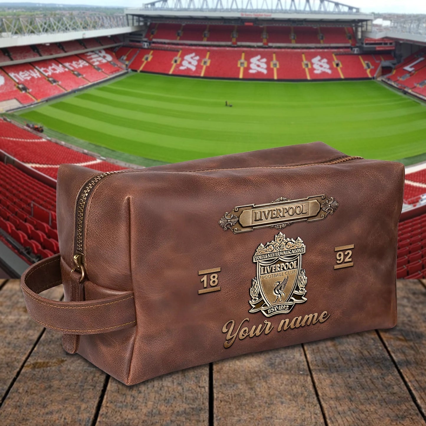 PREMIUM ?‹¨«‹¨«??‹¨«‹¨«‹¨«?‹¨«‹¨«? X LIV 3D EMBOSSED LEATHER TOILETRY BAG Limited Edition NDT NHM 020326
