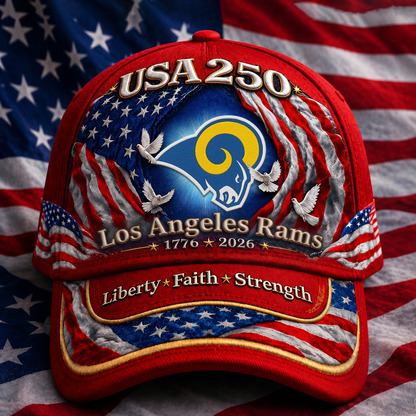 Premium NFL x LAR 250 Years  Anniversary Of Freedom  Cap 220626